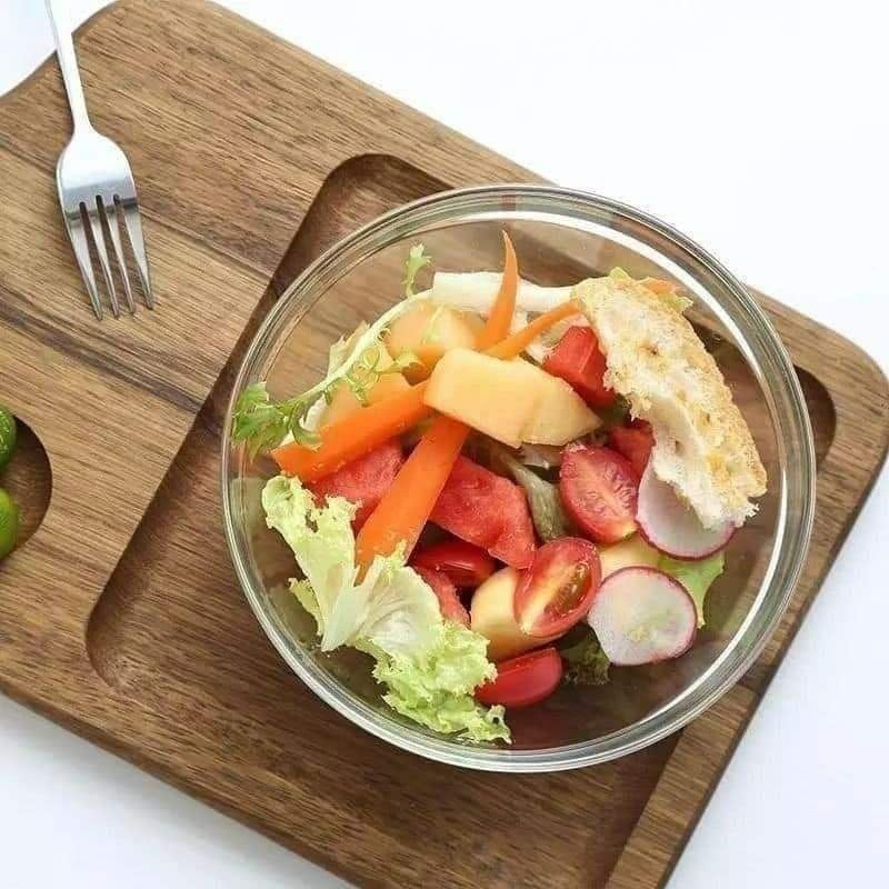 Stackable Glass Bowls Set of 6 - 17cm - Image 3