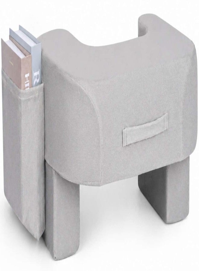 DREAMANIA Soft Reading Pillow - Arm Rest Lap Desk Pillow for Adult - Premium Foam Bed Rest Pillow for Reading Working Playing Game or Sitting in Bed Floor Sofa(Grey) - Image 1