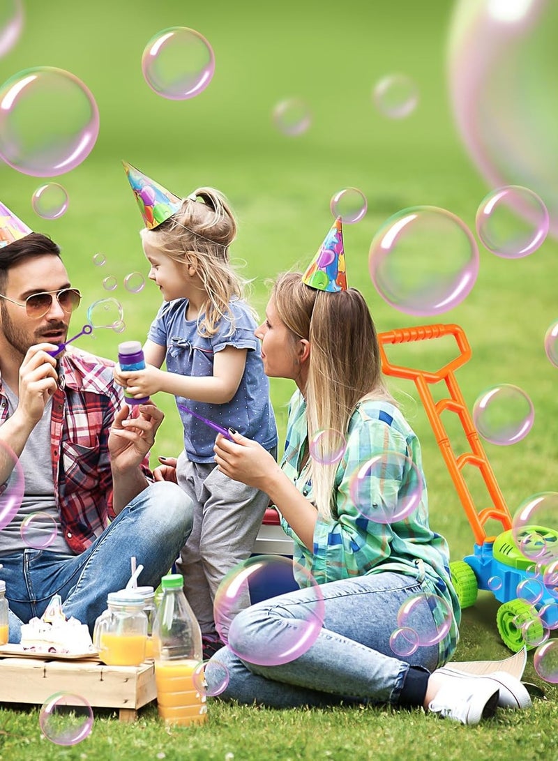 ليداز جزازة العشب Lydaz Bubble للأطفال الصغار من عمر 1 إلى 3 سنوات، آلة نفخ الفقاعات الخارجية للأولاد بعمر عام واحد، هدايا ألعاب للأطفال في الخارج في عيد الفصح والصيف، ألعاب الحديقة، أعياد الميلاد...  - Image 2