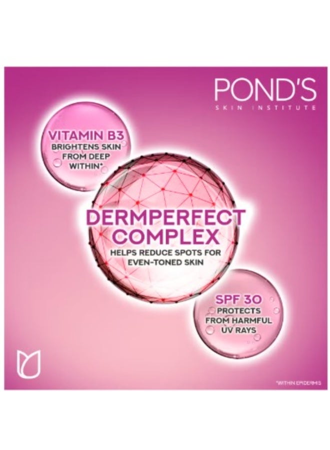 بوندس كريم نهاري مرطب فلوليس ريديانس لبشرة مشرقة وخالية من العيوب مع عامل الحماية من الشمس SPF 30 ونياسيناميد لتوحيد لون البشرة وإزالة التوهج والعلامات الداكنة 50جرام - Image 4