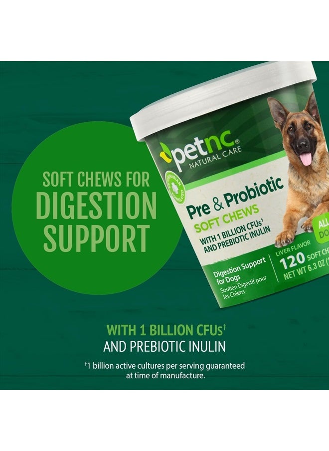 petnc NATURAL CARE Liver Flavor,Cheese Pre & Probiotic Soft Chews for Dog 120 ct (Pack of 1) (Packaging May Vary)  - Image 2