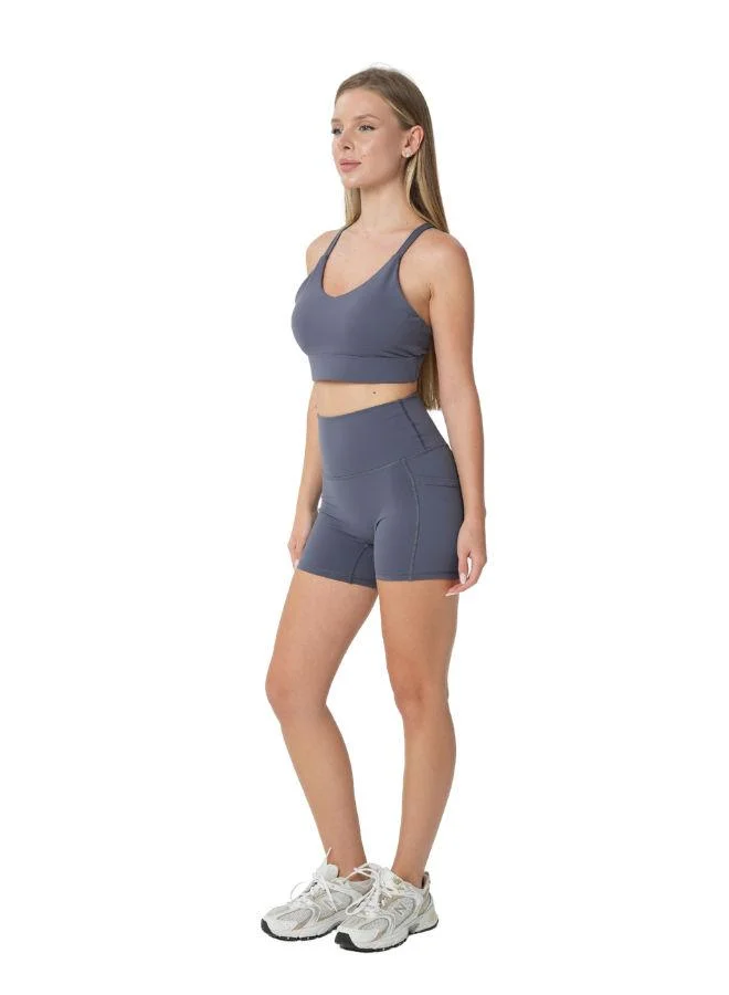 موهوكي موهوكي شورت رياضي Levi Side Pocket Shorts - رمادي داكن
