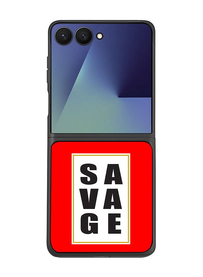 Stylizedd For Samsung Galaxy Z Flip7 Case,Slim fit Camera Protection, Shockproof Thin Phone cover  - Savage