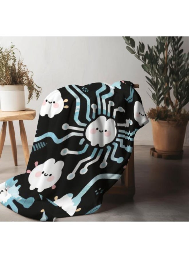 عام بطانية رقيقة من الفانيلا الكرتونية للأطفال والرضع (دافئة ومريحة، ومناسبة للنوم والألعاب) 70 سم * 100 سم - Image 3