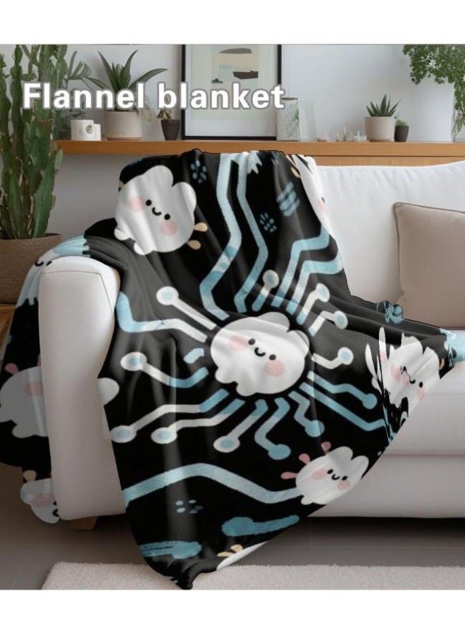 عام بطانية رقيقة من الفانيلا الكرتونية للأطفال والرضع (دافئة ومريحة، ومناسبة للنوم والألعاب) 70 سم * 100 سم - Image 4