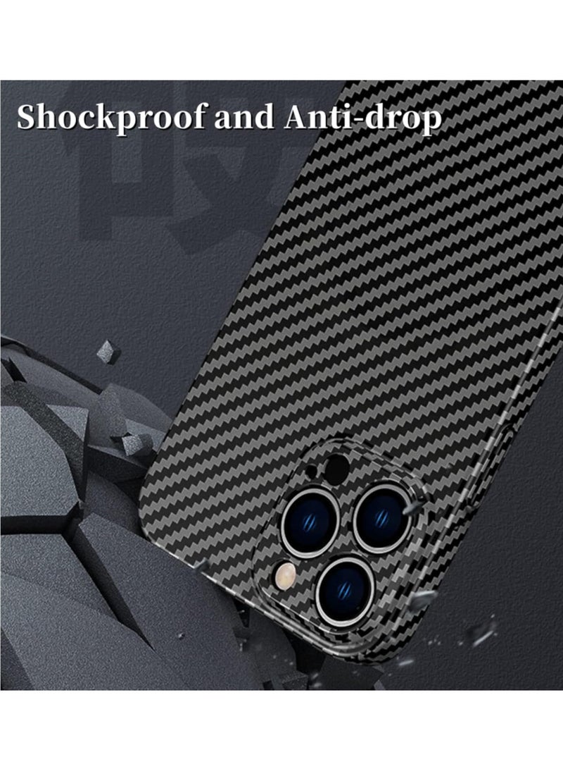 ELTRAZONE Personality Handsome Light Thin Carbon Fiber Pattern PC Phone case Compatible with iPhone 15 Plus Unique Comfortable Cool Shockproof Back Cover - Image 2