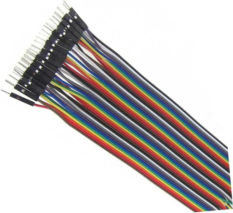 Uonlytech 40pin Jumper Wires 20cm Male to Male Breadboard Cables 2.54mm Pitch for Electronics Projects - Image 3