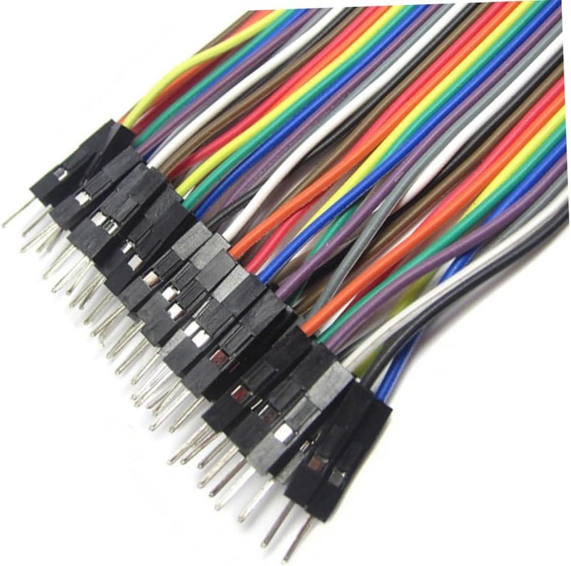 Uonlytech 40pin Jumper Wires 20cm Male to Male Breadboard Cables 2.54mm Pitch for Electronics Projects - Image 2