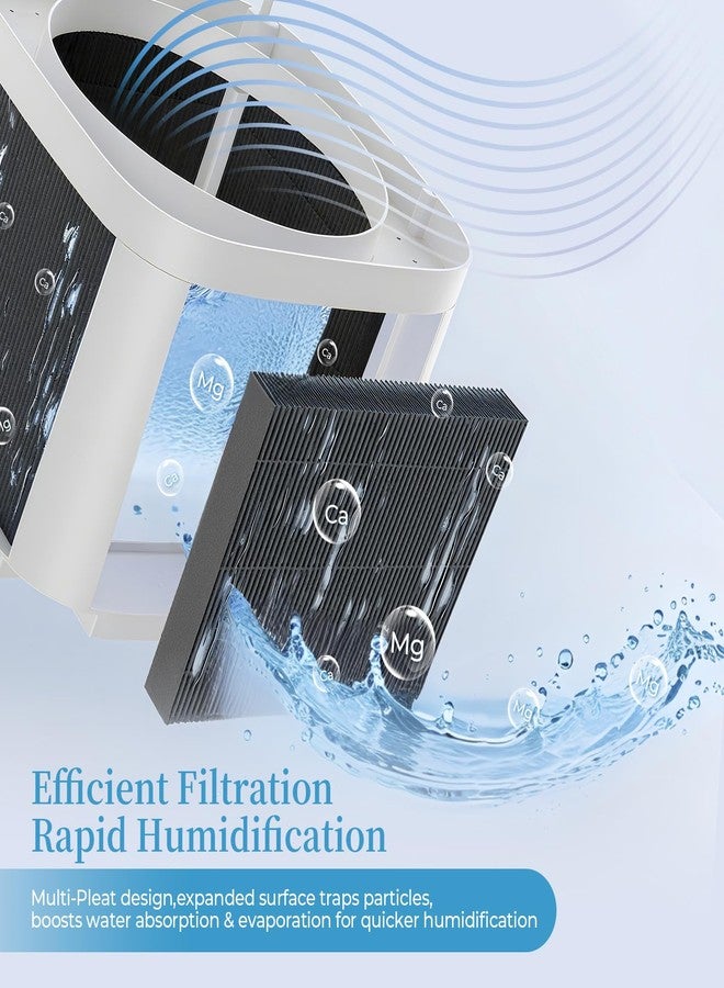 Harebery 12-Pack 6000S Replacement Filter, Compatible with LEVOIT Superior 6000S Smart Evaporative Humidifier, for Large Particles and Minerals, Gray - Image 3