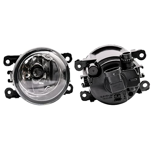 Prefer Warehouse Pair of Front Fog Lights RH LH Passenger Driver Side Compatible With Fiat 500 2-Door 2012-2018 & 500X 2019-2021 & 500L 2014-2020 Replaces CH2592152 68202187AA, black - Image 2
