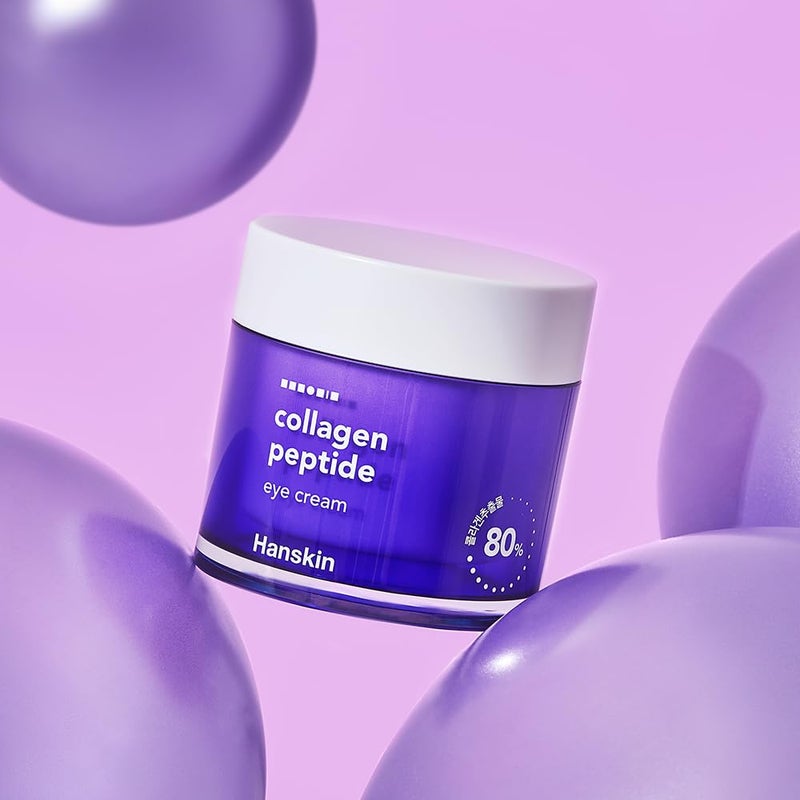 Hanskin Collagen Peptide Eye Cream (80ml). Made with 80% Collagen Extract and 20% Peptide. Advanced Anti-Aging Formula to Repair Skin from Wrinkles and Fine Lines Around the Eyes. - Image 2