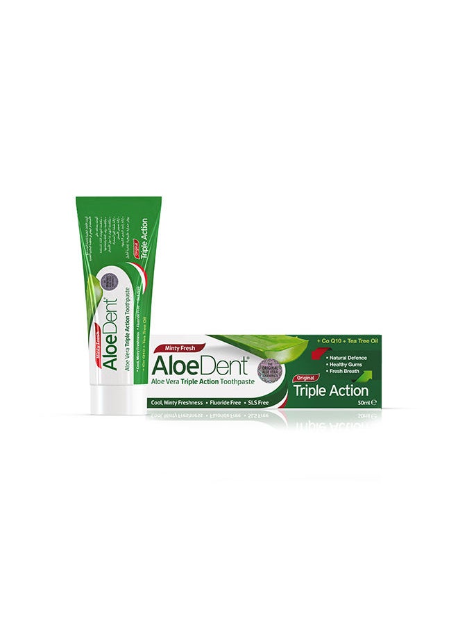 AloeDent Toothpaste Triple Action - 50 Ml  - Image 2