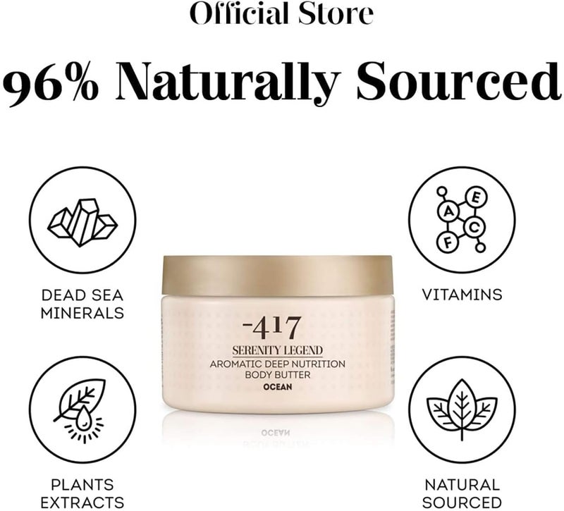 -417 Serenity Legend Aromatic Deep Nutrition Body Butter with Milk & Honey for Dry Skin - 8.4 oz - Image 5