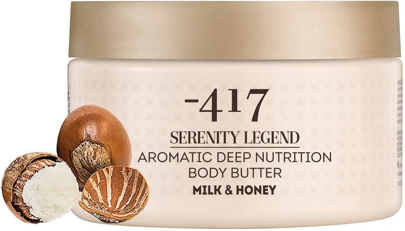 -417 Serenity Legend Aromatic Deep Nutrition Body Butter with Milk & Honey for Dry Skin - 8.4 oz - Image 3