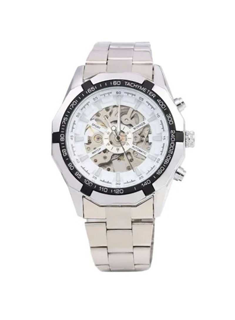 وينر أزياء شبه التلقائي ووتش الميكانيكية هيكل عظمي منظور الاتصال الهاتفي دليل أعلى سلسلة العلامة التجارية الفاخرة ووتش رجالي - Image 2