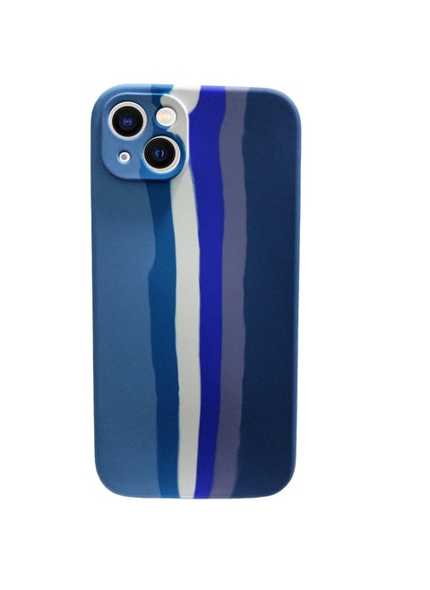 Cover Compatible with Luxury Colorful Silicone Phone Cover for IPhone 15 (Blue)