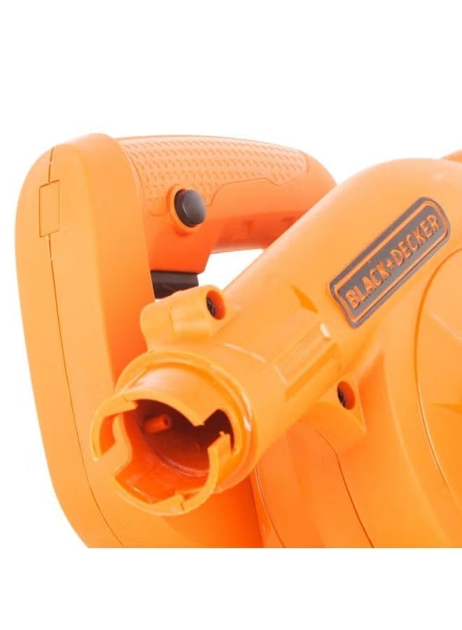 BLACK+DECKER Blower/Vacuum Cleaner - Single Speed ​​- 530W - 16000 RPM - Orange and Black - with Collection Bag for Home and Garden Use - BDB530-B5 - Image 2