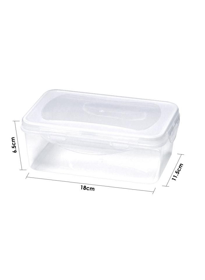 Alissa Set of 3 Premium Plastic Food Storage Containers – Airtight, Reusable & BPA-Free – 18x11.5x6.5cm – Ideal for Meal Prep, Lunch, & Leftovers - Image 2