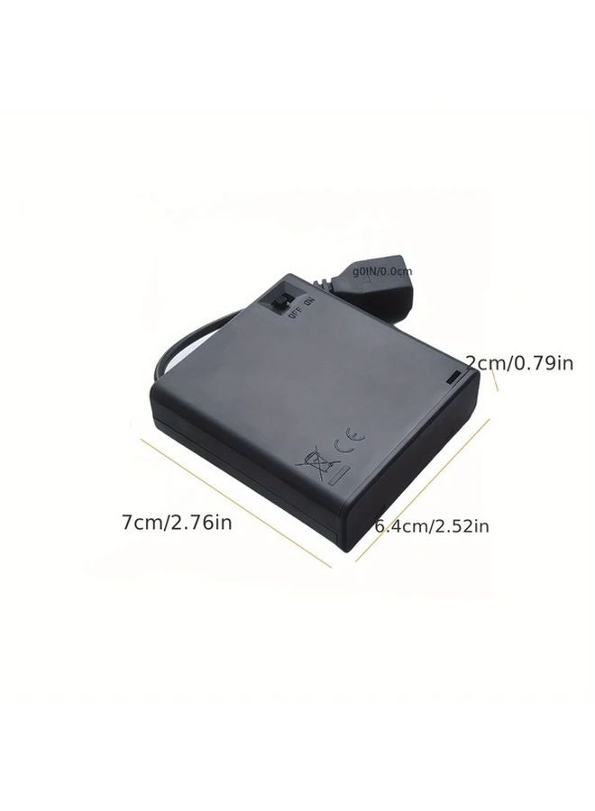 صندوق طاقة ٥ بطاريات AA بمفتاح، مقبس USB محمول، مصدر طاقة ٦ فولت من ABS للإلكترونيات الصغيرة - Image 3