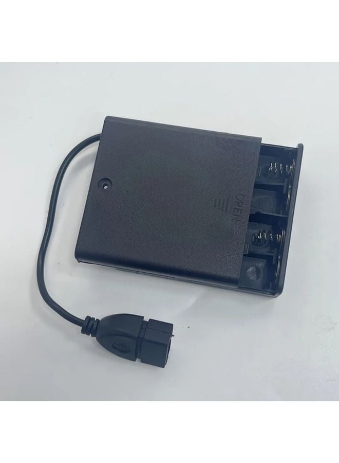 صندوق طاقة ٥ بطاريات AA بمفتاح، مقبس USB محمول، مصدر طاقة ٦ فولت من ABS للإلكترونيات الصغيرة - Image 5