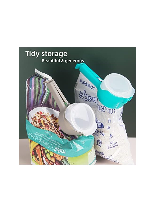 Raxoom Food Sealing Clips Air-Tight Seal Multi-Functional Sealing Clip Food Preservation Sealing Clip Tea Moisture-Proof Discharge Nozzle Plastic Bag Clip Sealing, Outflow Spout 4-Piece Set - Image 3