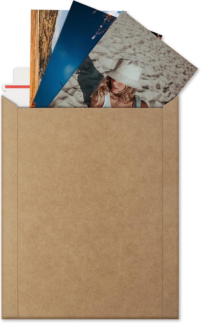 ValBox 9x11.5 Self Seal Photo Document Mailers 25 Pack Stay Flat Brown Cardboard Envelopes, 9.25 x 11.75 Inches - Image 3