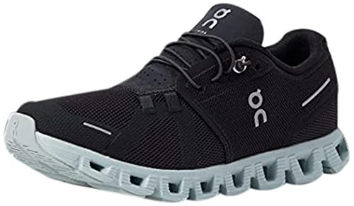 On Women's Cloud 5 Sneakers, Magnet/Surf, Black, 5.5 Medium US - Image 5