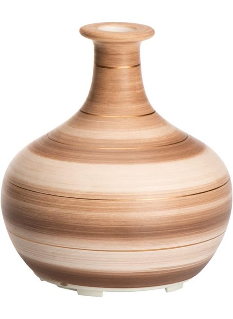 Ellia Cordless Ultrasonic Aroma Diffuser - Wander Essential Oil Ceramic Rechargeable Diffuser, Brown