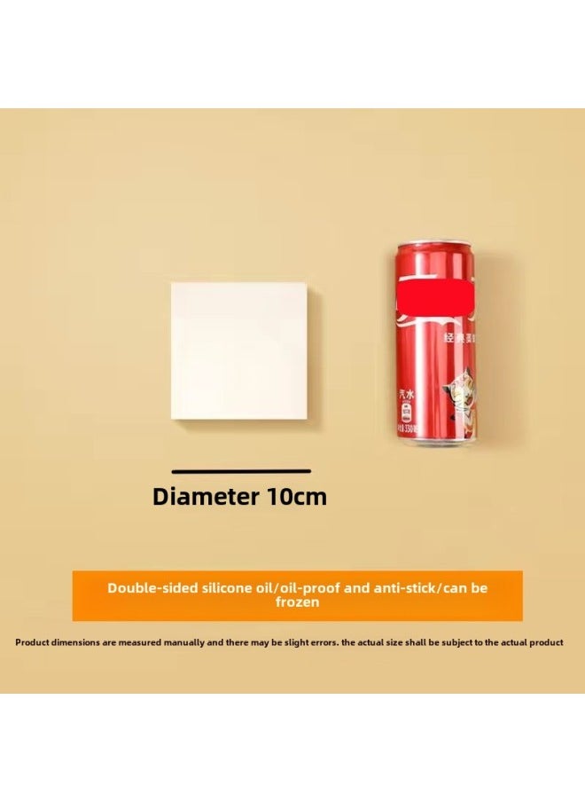 Generic - Hamburger Meat Separator Paper Compartment Oil Paper Beef Cake Anti-stick Isolation Paper Food Grade Frozen Hand Cake Paper Double-sided Non-stick-Color:500 Sheets-Specifications:Square 10cm - Image 1