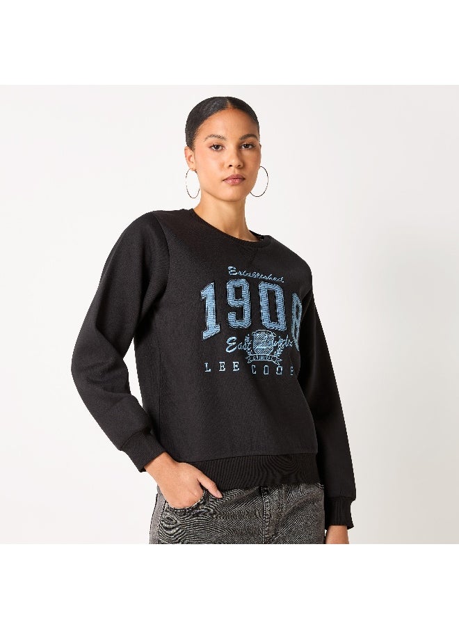 Lee Cooper Lee Cooper Applique Detail Sweatshirt with Long Sleeves  - Image 1