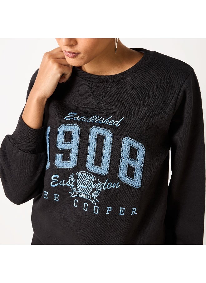 Lee Cooper Lee Cooper Applique Detail Sweatshirt with Long Sleeves  - Image 3