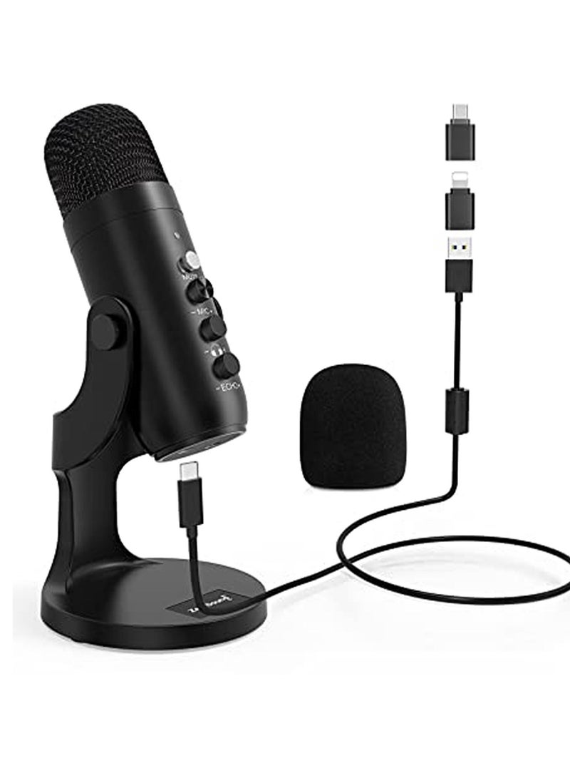 Jmary MC-PW8 Multifunctional USB Recording Microphone for Podcast Gaming and Live Streaming - Image 1