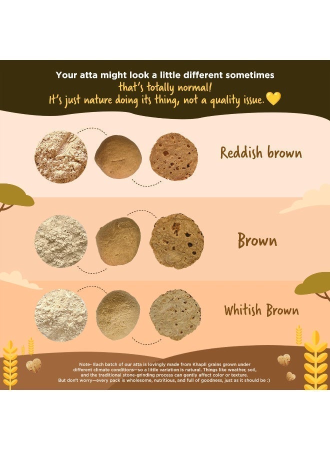 مزارع عضوية  شقيقان دقيق القمح خابلي (2 كجم) غني بالألياف الغذائية لسهولة الهضم - Image 5