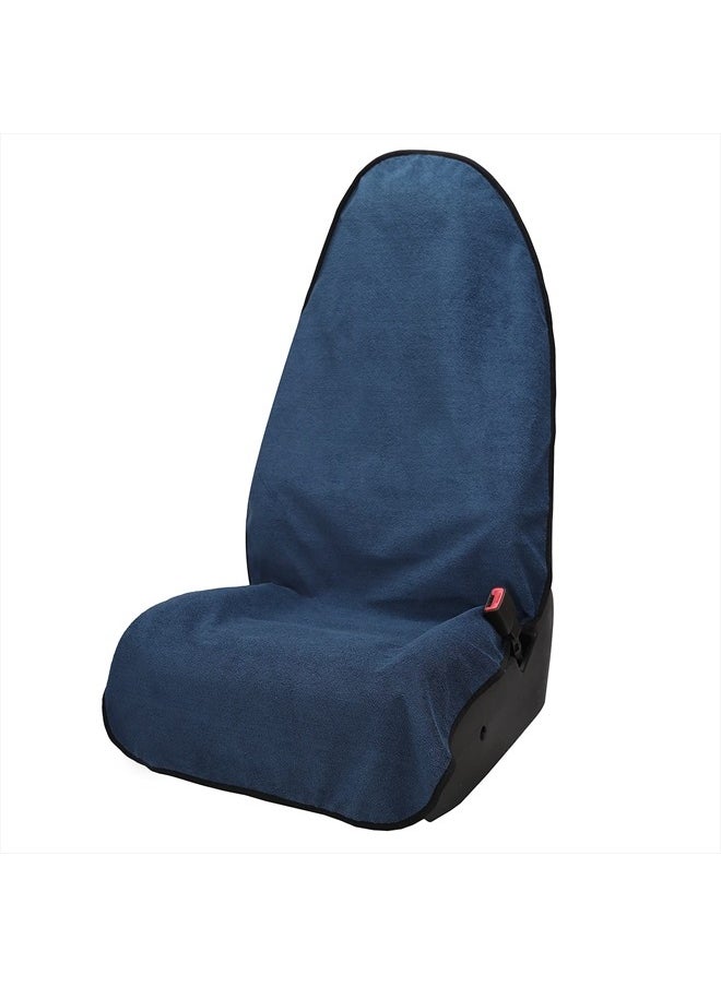 Leader Accessories - Towel Car Seat Cover Waterproof Blue for Truck SUV Front Seat Machine Washable - After The Gym, Runs, Swimming, Surfing - Image 1
