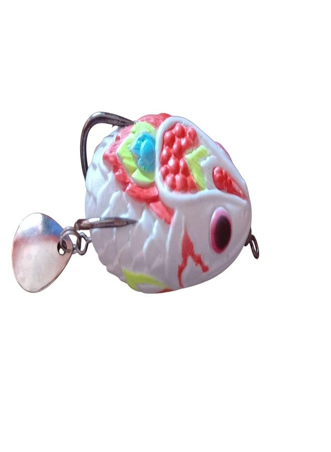AGASTRIYA Fishing Frog Lure with Spoon Tail, 10 Grams, Silicone Bait (Light Pink) - Image 1