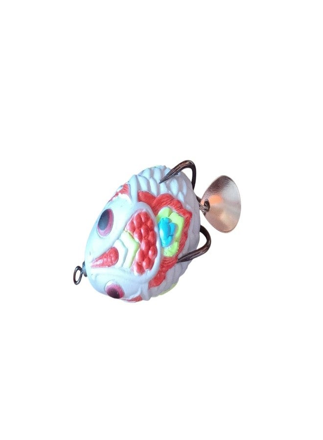 AGASTRIYA Fishing Frog Lure with Spoon Tail, 10 Grams, Silicone Bait (Light Pink) - Image 4