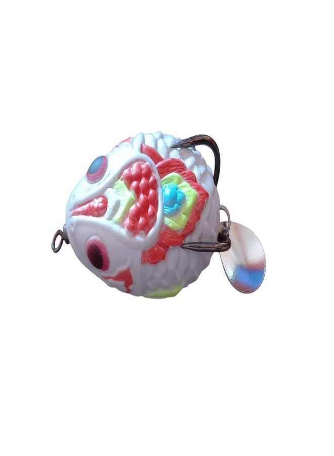 AGASTRIYA Fishing Frog Lure with Spoon Tail, 10 Grams, Silicone Bait (Light Pink) - Image 2