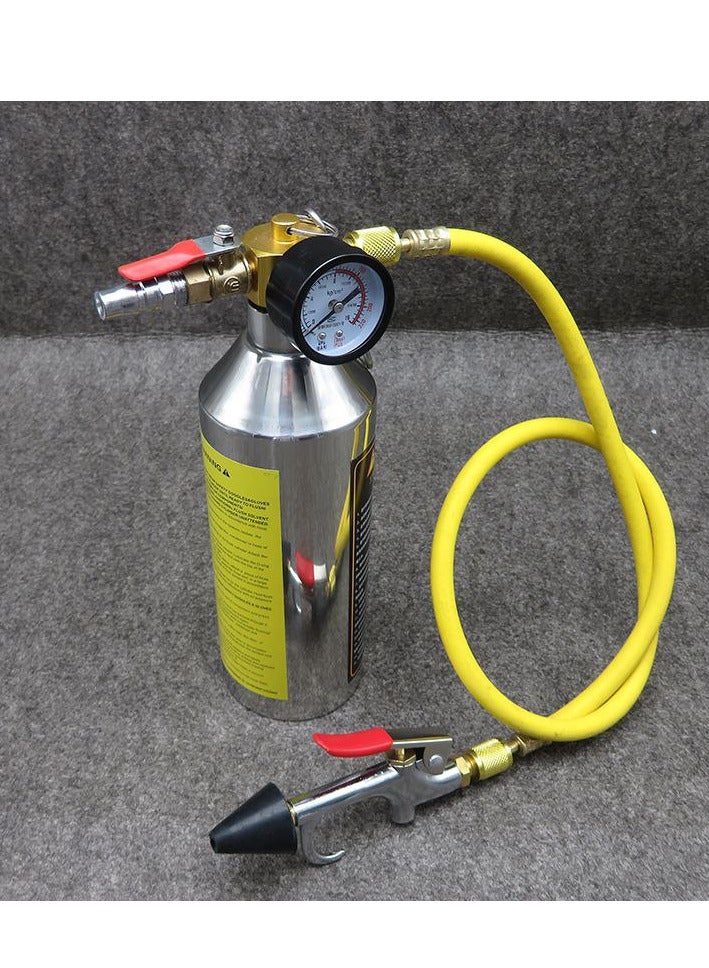 Automotive AC Flush Kit, Professional A/C Air Conditioner System Cleaning Tool with Pressure Gauge & Hose, Compatible with R134a R12 R22 R404a R410a for Car, Truck & HVAC Maintenance - Image 2