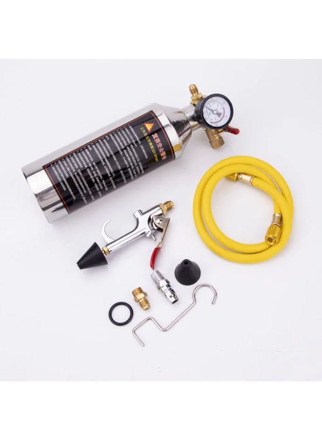 Automotive AC Flush Kit, Professional A/C Air Conditioner System Cleaning Tool with Pressure Gauge & Hose, Compatible with R134a R12 R22 R404a R410a for Car, Truck & HVAC Maintenance - Image 4
