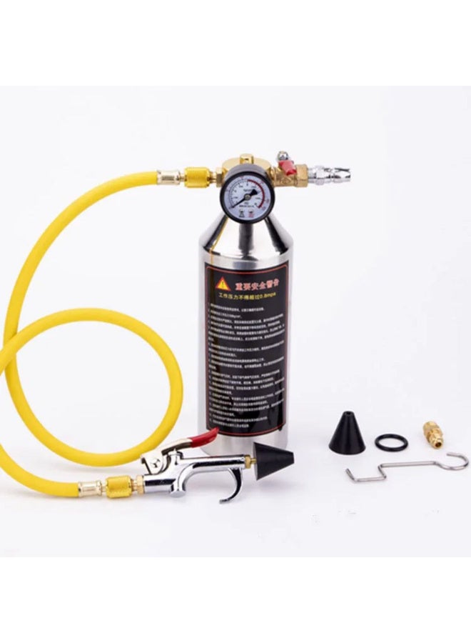 Automotive AC Flush Kit, Professional A/C Air Conditioner System Cleaning Tool with Pressure Gauge & Hose, Compatible with R134a R12 R22 R404a R410a for Car, Truck & HVAC Maintenance - Image 3