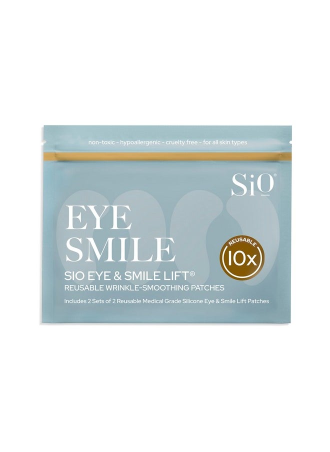 Sio - Beauty Eye And Smile Lift Antiwrinkle Patches 4 Week Supply Overnight Under Eye Mask Pads For Dark Circles Silicone Skin Treatment For Wrinkles - Image 1
