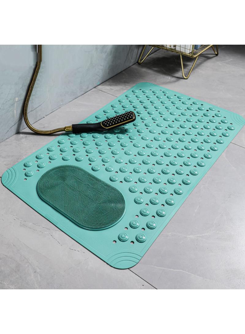 Bathroom anti slip massage mat, waterproof bathroom, hotel toilet floor mat, green 60 * 90cm - Image 2