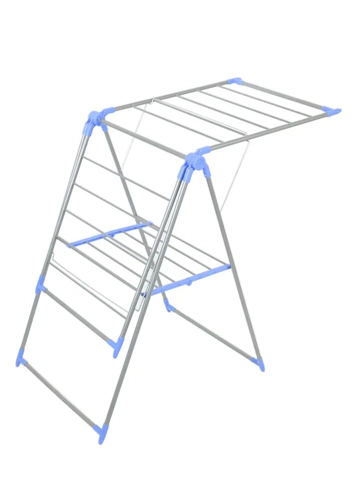 حامل تجفيف الملابس مزدوج الطبقة قابل للطي على شكل فراشة - Image 4