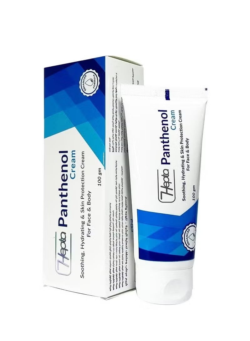 هيبتا مجموعة كريمات تفتيح وترطيب هيبتا بانثينول الوردي كريم بانثينول للوجه والجسم - ١٠٠ غرام - Image 2