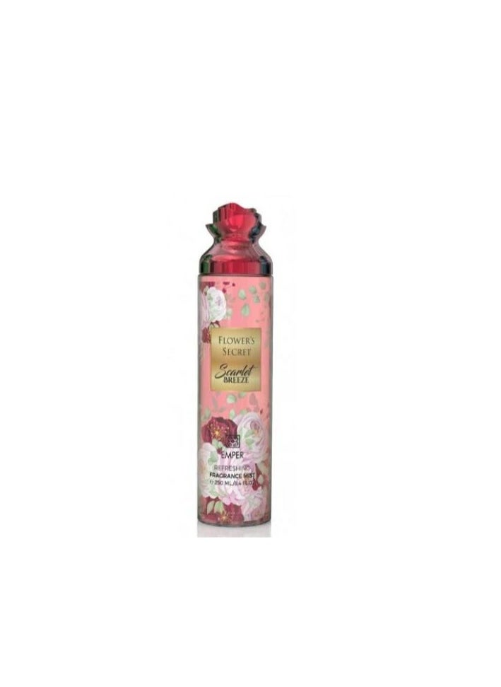 Emper - Flower's Secret Scarlet Breeze Body Mist For Women 250ml - Image 1