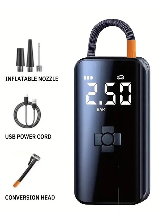 Garlo - Wireless Portable Inflator Pump - Fast and Easy Air Filling for Car Tires, Motorcycles, Bicycles, Balls, and Swimming Rings - Compact, Rechargeable, and Multi-Functional Design - Image 1