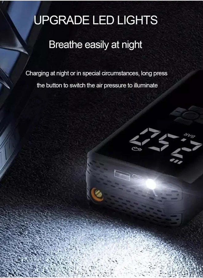 Garlo - Wireless Portable Inflator Pump - Fast and Easy Air Filling for Car Tires, Motorcycles, Bicycles, Balls, and Swimming Rings - Compact, Rechargeable, and Multi-Functional Design - Image 1