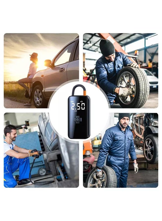 Garlo - Wireless Portable Inflator Pump - Fast and Easy Air Filling for Car Tires, Motorcycles, Bicycles, Balls, and Swimming Rings - Compact, Rechargeable, and Multi-Functional Design - Image 1