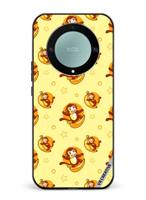 Protective Case Cover For Honor X9b Banana Monkey Design Multicolour