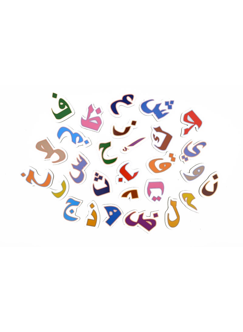 Arabic Letters Wood Magnetically Attached To The Back - Image 2